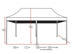 King Canopy Instant Canopy Festival 10 x 20 #2